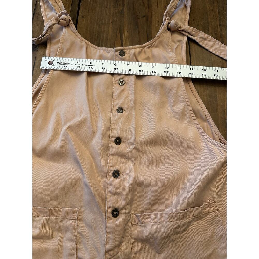 BDG Urban Outfitters Peach Button Women's Romper Shorts Overalls Size Medium - Picture 12 of 14